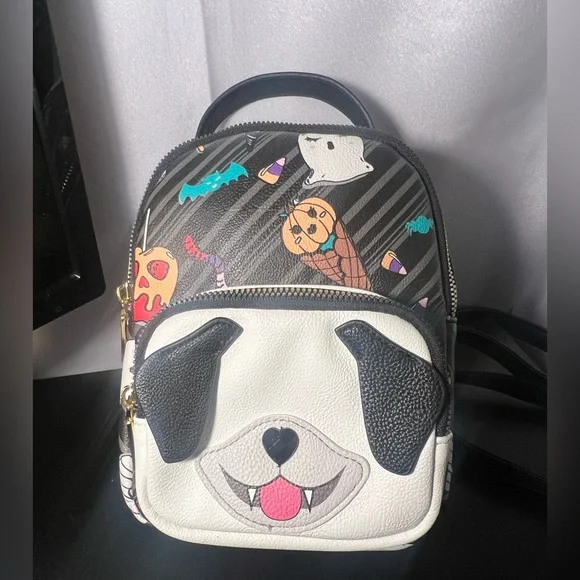 Betsey johson mini backpack Halloween dog NEW Betsey Johnson Vampire Pug Candy Halloween Treats Bag  main image 3